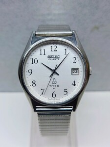 稼働品 セイコー SEIKO クオーツ クォーツ QUATZ タイプ2 TYPEⅡ 7122-8000 デイ メンズ 腕時計 