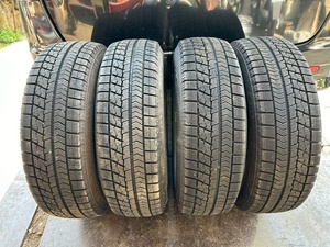 バリ山　深溝　ブリジストン　ブリザックVRX　175/65R15　20年製　4本セット　スタッドレス　ゴム質良好