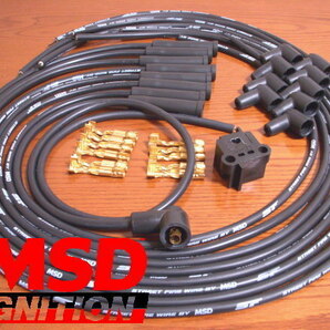 MSDプラグコード黒新品-汎用6気筒用 L6ハコスカL型ケンメリS30Z 等にの画像1