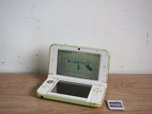 ☆【1T0328-3】 Nintendo 任天堂 ニンテンドー3DS LL SPR-001 ソフト カバー 本体 ホワイト ジャンク
