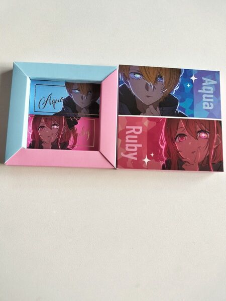 推しの子 ビジュアルチョコBOX 空箱 イラストカード 2点セット ルビー アクア
