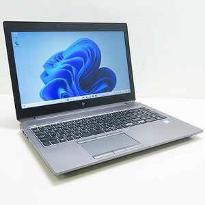 大容量メモリー搭載 ◇ HP ZBook 15 G6【Core i7-9850H 2.6GHz/32GB/SSD 512GB（NVMe）/Quadro T2000/Win11/Wi-Fi（ax対応）/15インチ】