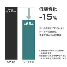 ミナト エアーコンプレッサー 静音オイルレス型 CP-61Si エアーツール3点付きセット YT344_画像4