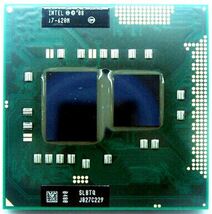 SLBTQ SLBPD インテルIntel i7-620M 2.60Ghz CPU 中古動作 送料無料_画像2
