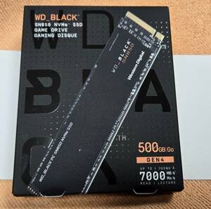 Western Digital Black SN850 WDS500G1X0E-00AFY0 500GB NVMe Gen4　中古