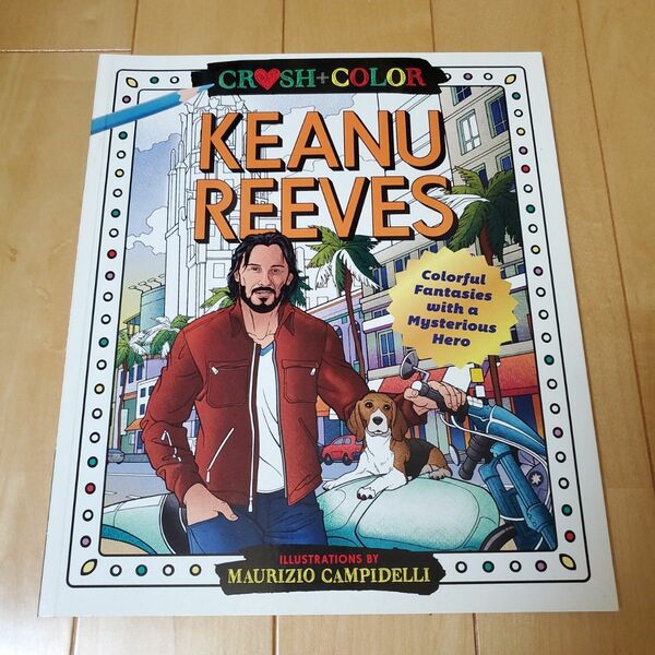 洋書　Keanu Reeves　キアヌリーブス　ぬりえ