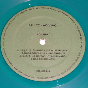 1985年 RATOS DE PORAO & COLERA SPLIT LP 1st Press Green Vinyl GISM GAUZE EXECUTE LIP CREAM LIXOMANIA OLHO SECO ARMAGEDOM LOBOTOMIAの画像5