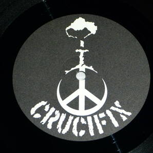 1983年 CRUCIFIX DEHUMANIZATION LP 希少なアメリカ盤 GISM GAUZE EXECUTE COMES CLAY LSD GAS TYPHUS DISCHARGE CRASS CHAOS UK VARUKERSの画像5