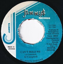 7インチ Al Campbell / Can't Hold We / Jammys / Real Rock Riddim _画像1