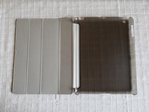 (アウトレットc-01) (薄型 軽量) iPad 2/3/4世代 共用 ブラック レザー スマートケース_画像6