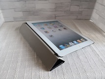 (アウトレットc-02) (薄型 軽量) iPad 2/3/4世代 共用 ブラック レザー スマートケース_画像4