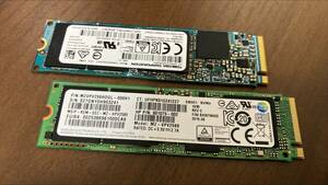 【中古】M2.SSD 256GB NVMe 2個セット