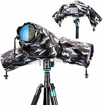 JJC カメラ レインカバー 防水 カメラレインコート レンズ のサイズ18x14x34cm 雨対策 Canon EOS 5_画像1