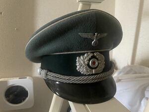  実物 最高美品 WW2 ドイツ軍 将校制帽 軍帽 第二次世界大戦