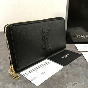 ☆送料無料☆ 未使用品 Saint Laurent ジップウォレット 568995 ブラック 箱付き 304