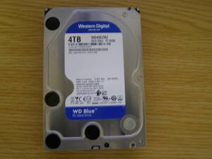 Western Digital WD40EZRZ-RT2 [4TB/3.5インチ内蔵ハードディスク] [5400rpm] WD Blue/SATA 6Gb/s接続 中古品①