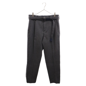 Sacai サカイ 22AW Wool Melton Pants ウールメルトンパンツ 22-02886M グレー