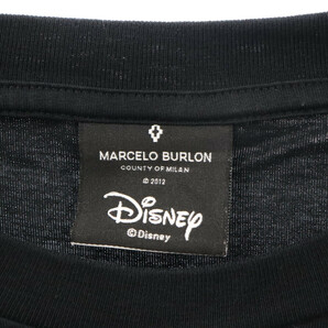 MARCELO BURLON マルセロバーロン×Disney ミッキーフロントデザイン 半袖Tシャツ ブラック CMAA018S18001192の画像3