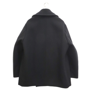 JIL SANDER ジルサンダー 22AW ウール ノッチドカラーダブルコート Pコート ブラック J21AM0001の画像2