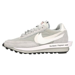 NIKE ナイキ×FRAGMENT LD WAFFLE SF フラグメント エルディワッフル ローカットスニーカー グレー US5/23.5cm DH2684-001