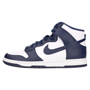 NIKE ナイキ DUNK HI RETRO DD1399-104 ダンクハイ ハイカットスニーカー シューズ ホワイト/ネイビー US10/28.0cm