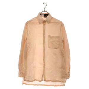 LOEWE ロエベ Paulas Ibiza Patchwork Shirt H616Y02X02 イビザ パッチワーク 長袖シャツ ピンク