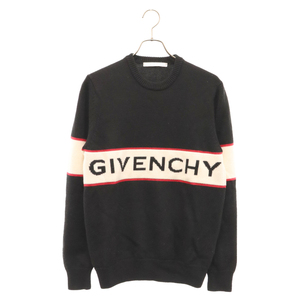 GIVENCHY ジバンシィ 18AW Band Heavy Sweater バンド ヘビー スウェットトレーナー ブラック BM900G400M