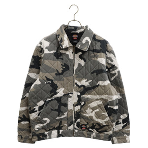 SUPREME シュプリーム 21AW ×Dickies Quilted Work Jacket Grey Camo ディッキーズ キルティングワークジャケット グレー