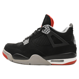 NIKE ナイキ AIR JORDAN 4 RETRO FIRE RED-CEMENT 308497-060 エアジョーダン4 レトロ ブレッド ハイカットスニーカー ブラック US9.5/27.5