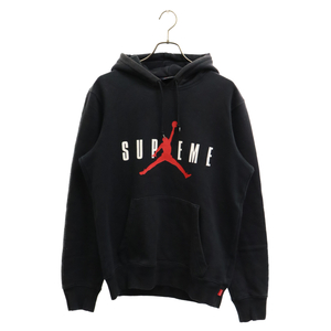 NIKE ナイキ×SUPREME Air Jordan Hooded Sweatshirt シュプリーム エア ジョーダン フーディー スウェットシャツ パーカー ブラック