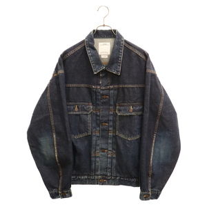 VISVIM ヴィスヴィム 21AW SS 101XX JKT DMGD-1009 ダメージ加工 デニムジャケット インディゴ 0121205006005