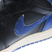 NIKE ナイキ 01年製 AIR JORDAN1 ROYAL エアジョーダン1 ロイヤル ハイカットスニーカー ブルー/ブラック 136066-041 US8_画像6