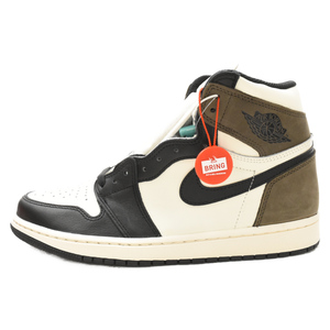 NIKE ナイキ AIR JORDAN 1 RETRO HIGH OG DARK MOCHA 555088-105 エアジョーダン1 ハイカットスニーカー ダークモカ US9.5/27.5cm ブラウン