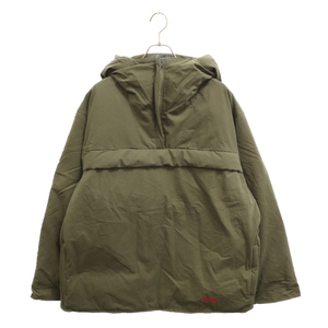 SUPREME シュプリーム 22SS Hooded Down Pullover フーデッド ダウンプルオーバー アノラック ジャケット カーキ