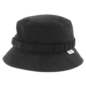 WTAPS ダブルタップス 22SS JUNGLE HAT COTTON RIPSTOP リップストップ ジャングルハット 帽子 ブラック 221HCDT-HT14