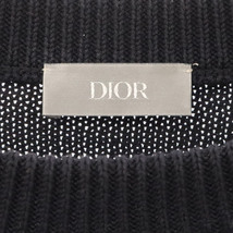 DIOR ディオール オブリーク サイドライン クルーネックニット 長袖セーター 113M638AT187 ネイビー_画像5