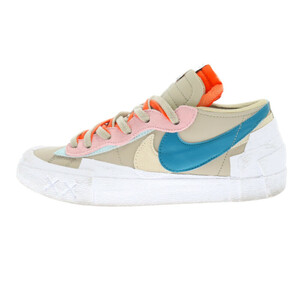 NIKE ナイキ×SACAI×KAWS BLAZER LOW DM7901-200 サカイ カウズ ブレーザー ローカットスニーカー ベージュ US8.5/26.5cm