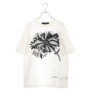 LOUIS VUITTON ルイヴィトン 23SS ×草間彌生 サイケデリックフラワー クルーネック 半袖Tシャツ RM231H NPG HOY37W ホワイト