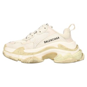 BALENCIAGA バレンシアガ Triple-S Trainers 524036 トリプルS レースアップローカットスニーカー ホワイト