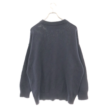 BALENCIAGA バレンシアガ 21AW College Logo Ribbed Hem Knit Sweater カレッジ ロゴ リブ ヘム ニットセーター 675267 T3217 ネイビー_画像2