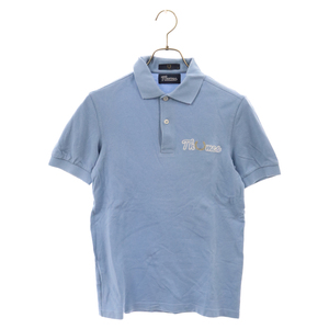 FRED PERRY Fred Perry ×THAMES передний Logo вышивка рубашка-поло с коротким рукавом SM3120/444/02095 голубой 