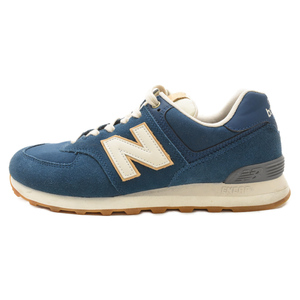 New Balance ニューバランス スエード ローカットスニーカー ブルー US10.5/28.5cm ML574OUB