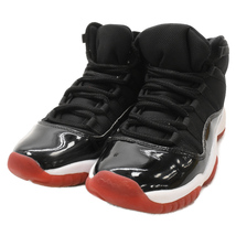 NIKE ナイキ AIR JORDAN 11 RETRO GS BRED 2019 エアジョーダン11 ブレッド ハイカットスニーカー ブラック/レッド US5Y/23.5cm 378037-061_画像3