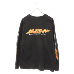 THE BLACK EYE PATCH ブラックアイパッチ KUROGANTAI LOGO LS TEE 黒眼帯 バックロゴ長袖Tシャツ ブラック