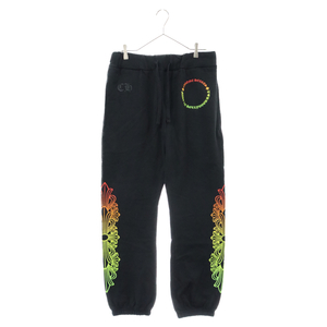 CHROME HEARTS クロムハーツ SWTSHRT PANTS グラデーションプリント フローラルクロス スウェット パンツ フーディー ブラック