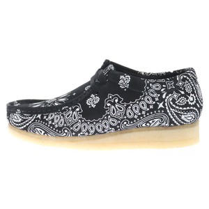 Clarks クラークス 19SS×SUPREME Bandana Wallabee シュプリーム バンダナワラビー ショートブーツ ブラック