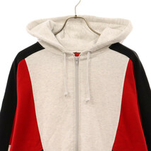 SUPREME シュプリーム 20SS Color Blocked Zip Up Hooded Sweatshirt カラーブロックジップアップスウェットパーカー グレー_画像4