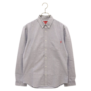 SUPREME シュプリーム Oxford Shirt ブルー オックスフォード ボタンダウンシャツ ロングスリーブ長袖シャツ