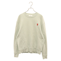 アミアレクサンドルマテュッシ SMALL RED AMI DE COEUR SWEATSHIRT ロゴ刺繍 クルーネック スウェット トレーナー グリーン USW001.730_画像1