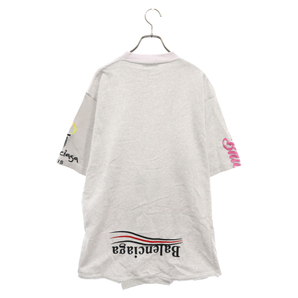 BALENCIAGA バレンシアガ アップサイドダウンTシャツ 698811 TMVC9 ホワイト/グレーの画像2